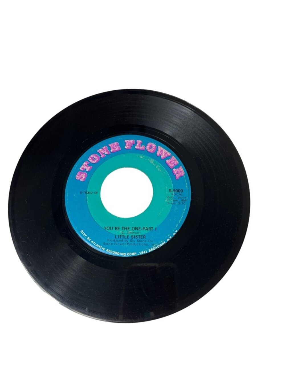 Youre The One-Part I & II 45 RPM Vinyl Record By Little Sister Stone Flower S-90